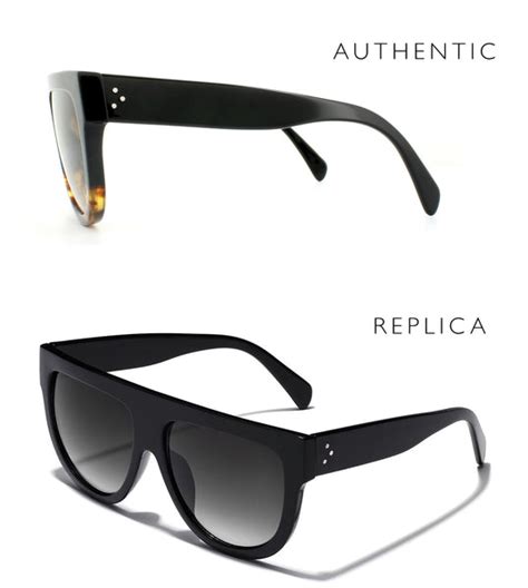 celine triomphe sunglasses real vs fake|3 Differences Between Replica and Authentic  .